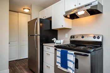 Stainless steel appliances in select homes